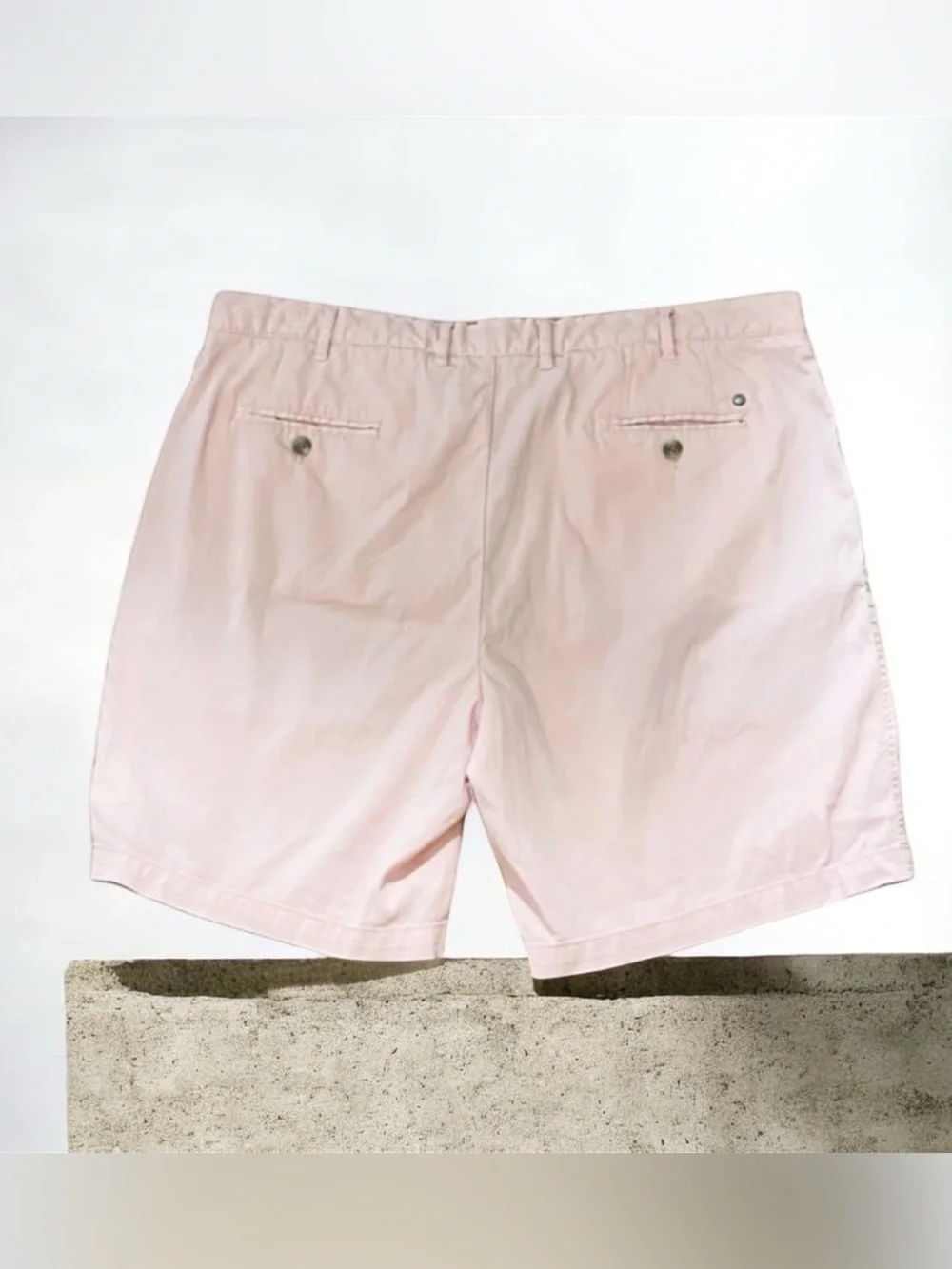 Peter Millar Light Pink Flat-Front Chino Shorts